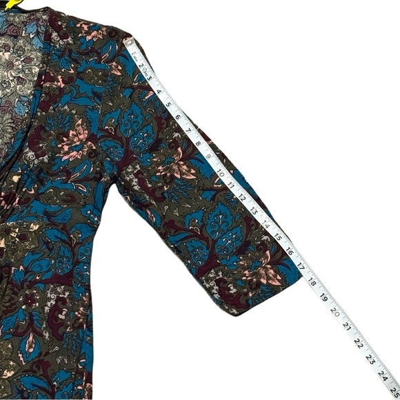 Knot Sisters Asymmetrical High Low Button down Boho Chic Wrap Style Dress Size M - Picture 10 of 14